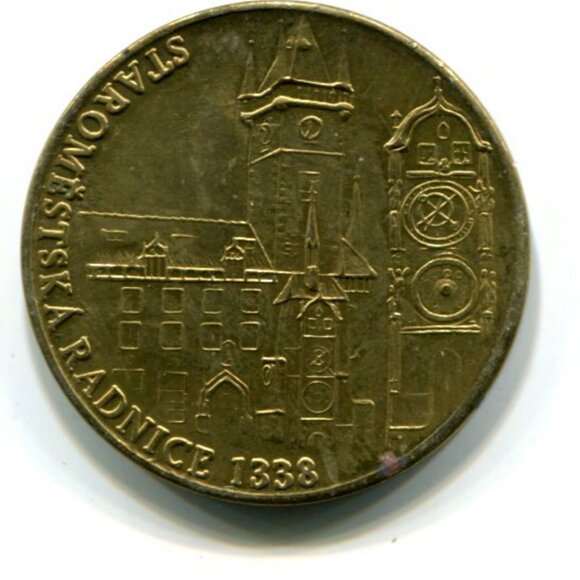 Prague Czech Republic Commemorative Medal (b860-34) - Picture 2 of 2